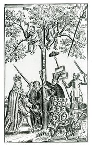 Francis Quarles（1592-1644）による「羊飼いのオラクル」の場面1646 作： English School